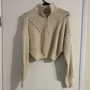 Elegant Cream Turtleneck Sweater